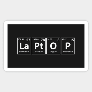 Laptop (La-Pt-O-P) Periodic Elements Spelling Magnet